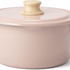 Enamel 2.4 Qt Casserole |  Ash Pink | 2.7 LB