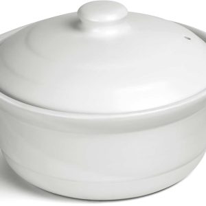 1.9-Quart Ceramic Pots for Cooking with Lid, Clay Pot for Cooking, Earthenware Pot, Chinese Ceramic Casserole, Earthen Pot Cookware Stew Pot Stockpot