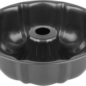 9.5" Non-stick Cake Pan, Heavy Duty Carbon Steel Fluted Tube Round Baking Pan,Buntz Pound Cake Pan Mold,Tube Bakeware,Baking Mold for Jello,Gelatin,,Flan